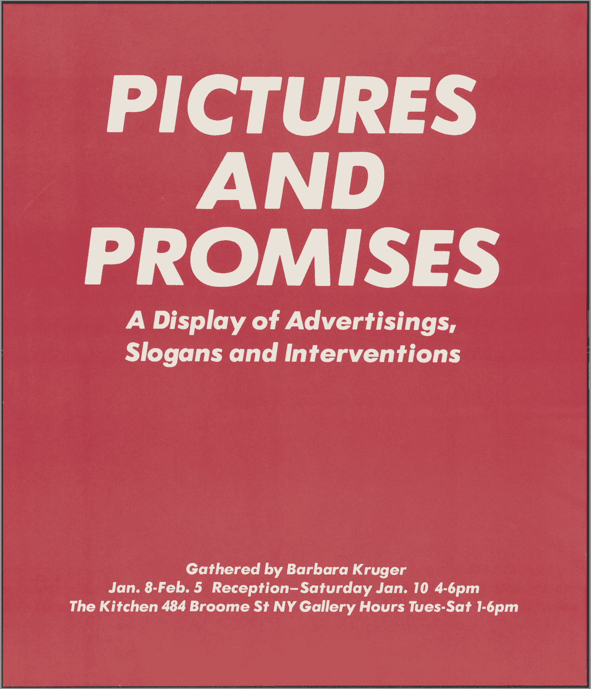 Pictures and Promises, 1981