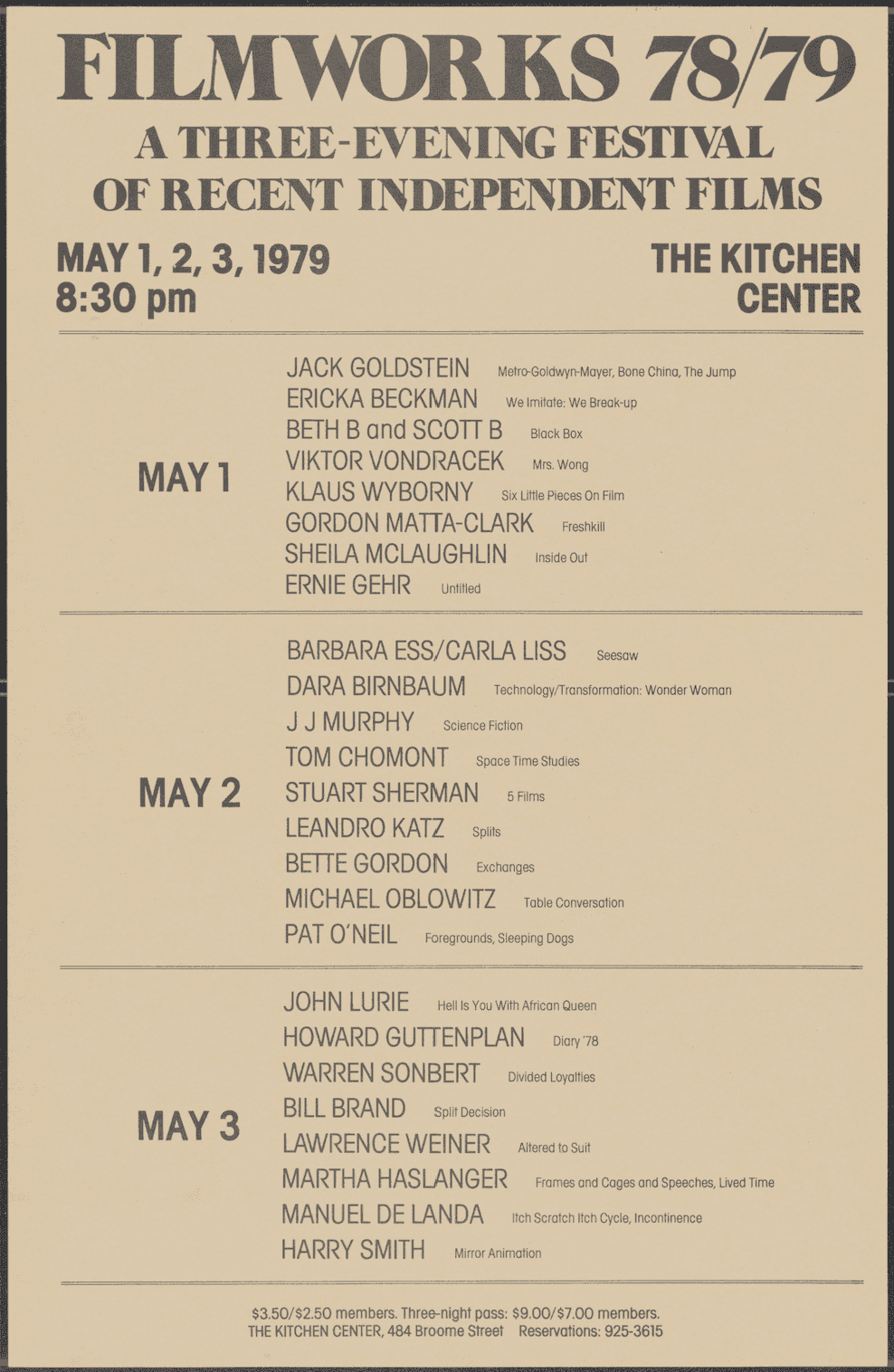 Filmworks 78-79, 1979