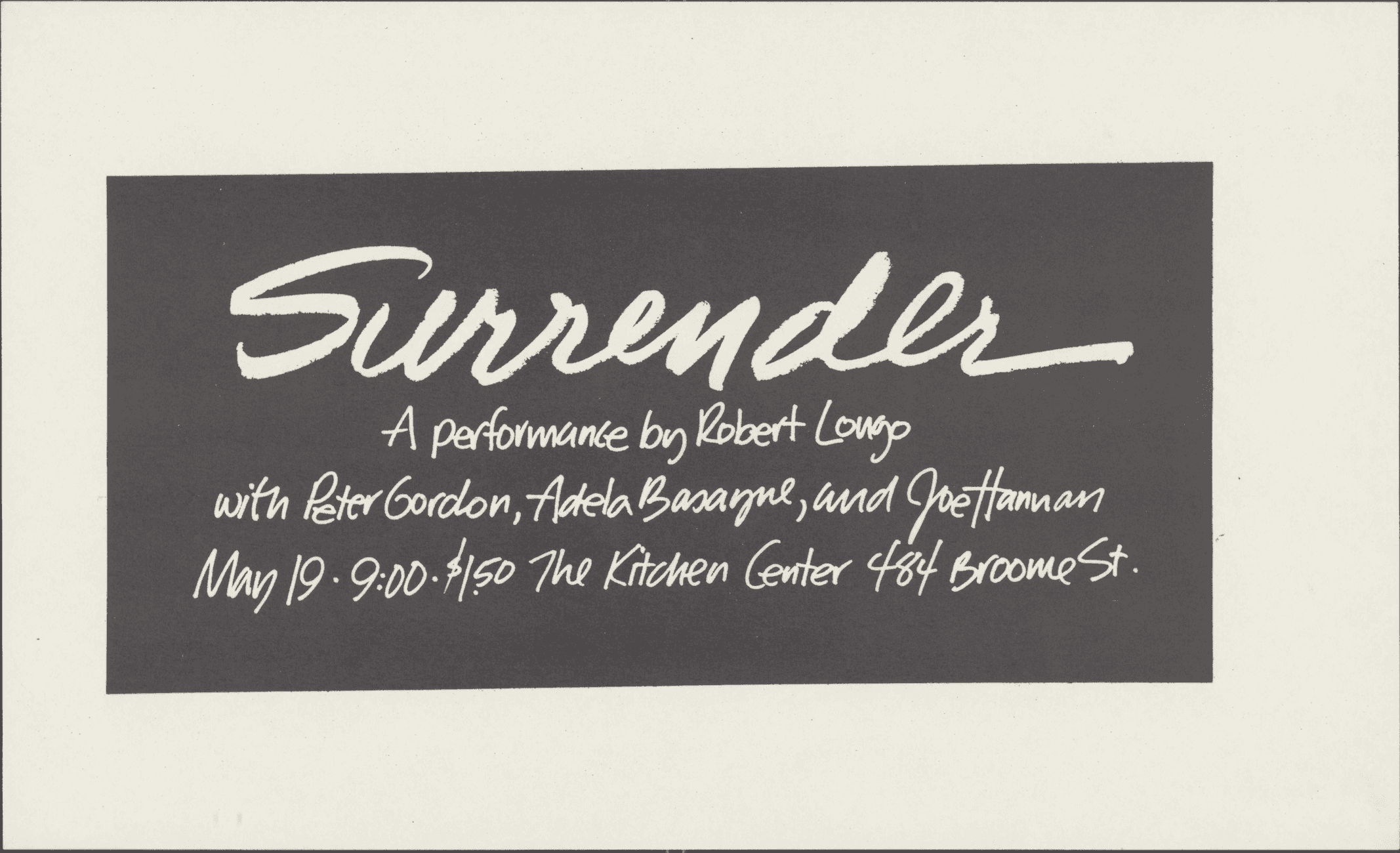 Surrender, 1979